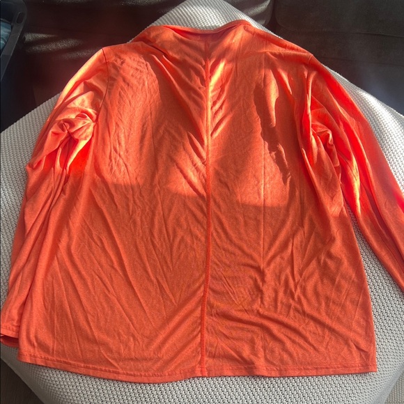Adidas Men's Bright Orange 1/4 Zip Jacket - Picture 7 of 9